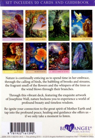 Nature's Whispers Oracle Cards: 50 full colour cards and 72-page guidebook set, packaged in a hard-cover box - Angela Hartfield [KSIĄŻKA]