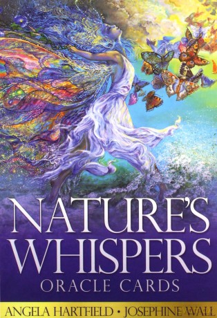 Nature's Whispers Oracle Cards: 50 full colour cards and 72-page guidebook set, packaged in a hard-cover box - Angela Hartfield [KSIĄŻKA]