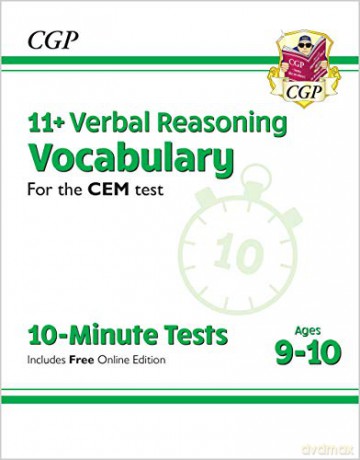 New 11+ CEM 10-Minute Tests: Verbal Reasoning Vocabulary - Ages 9-10 (with Online Edition): unbeatable eleven plus preparation from the exam experts (CGP 11+ CEM) [KSIĄŻKA]