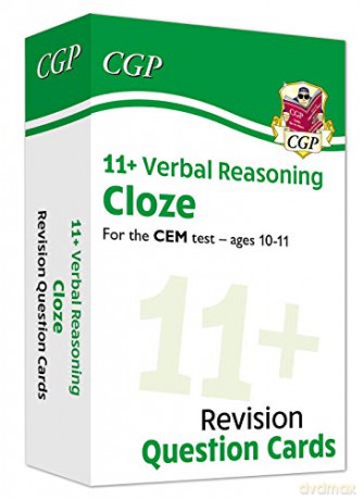 New 11+ CEM Revision Question Cards: Verbal Reasoning Cloze - Ages 10-11: superb flashcards for the eleven plus (CGP 11+ CEM) [KSIĄŻKA]
