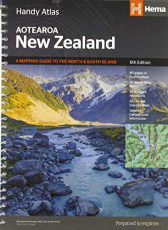 New Zealand handy atlas NP - Hema Maps [KSIĄŻKA]