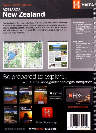 New Zealand handy atlas NP - Hema Maps [KSIĄŻKA]