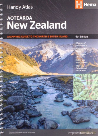 New Zealand handy atlas NP - Hema Maps [KSIĄŻKA]