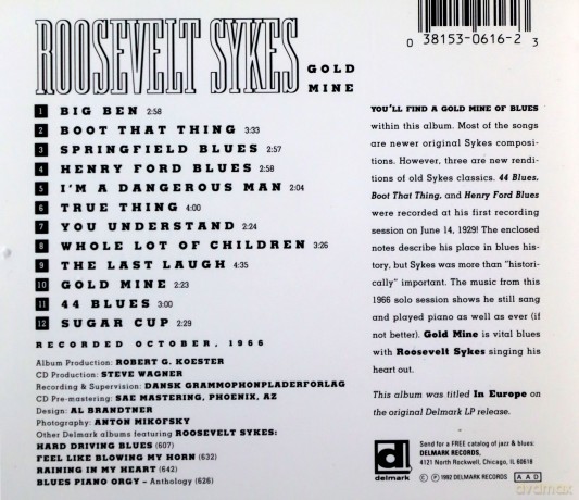 Roosevelt Sykes: Gold Mine [CD]