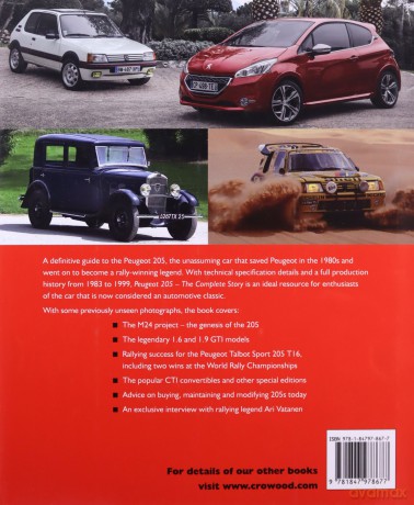 Peugeot 205: The Complete Story (Crowood Autoclassics) - Adam Sloman [KSIĄŻKA]