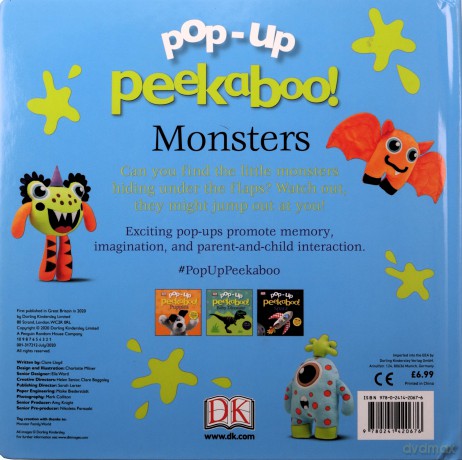 Pop Up Peekaboo! Monsters [KSIĄŻKA]