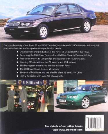 Rover 75 and MG ZT: The Complete Story (Crowood Autoclassics) - James Taylor [KSIĄŻKA]