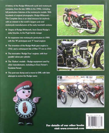 Rudge-Whitworth: The Complete Story (Crowood Motoclassics) - Bryan Reynolds [KSIĄŻKA]
