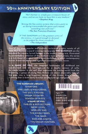 Sandman Volume 5,The: 30th Anniversary Edition: A Game of You - Neil Gaiman [KOMIKS]