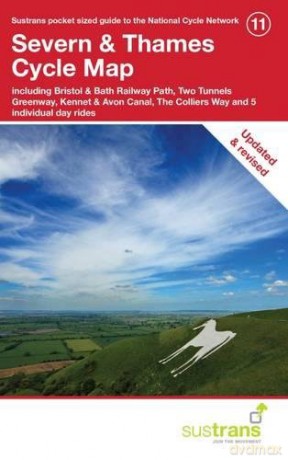 Severn and Thames Cycle Map (Pocket Sized Guide to the National Cycle Network) - CycleCity, Sustrans [KSIĄŻKA]