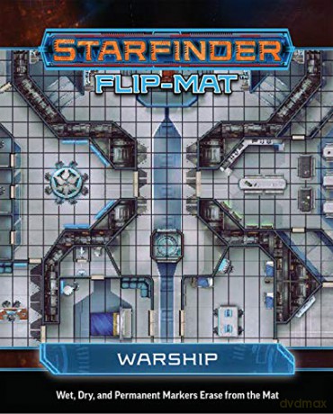 Starfinder Flip-Mat Starship - Warship - Damien Mammoliti [KSIĄŻKA]