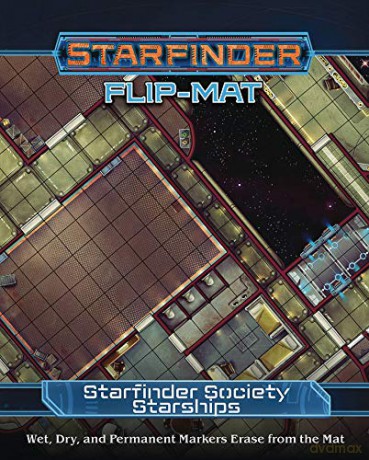 Starfinder Flip-Mat: Starfinder Society Starships - Damien Mammoliti [KSIĄŻKA]