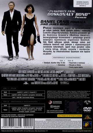 007 James Bond Quantum of Solace [2DVD]