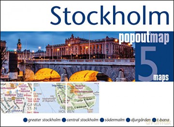Stockholm PopOut Map: Handy, pocket size, pop-up map of Stockholm