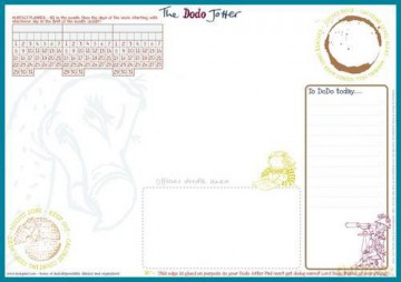 The Dodo Jotter Pad - A3 Desk Sized Jotter-Scribble-Doodle-to-do-List-Tear-off-Notepad (Dodo Pad) - Rebecca Jay [KSIĄŻKA]