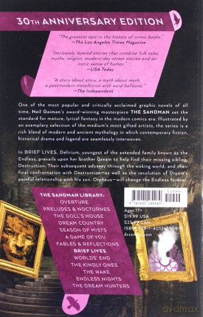 The Sandman Vol. 7: Brief Lives 30th Anniversary Edition - Neil Gaiman [KOMIKS]