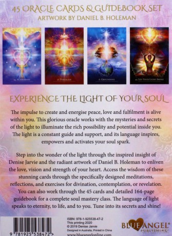 The Secret Language of Light Oracle: Transmissions from Your Soul - 45 full colour cards and 164 page guidebook, boxed set - Denise Jarvie [KSIĄŻKA]