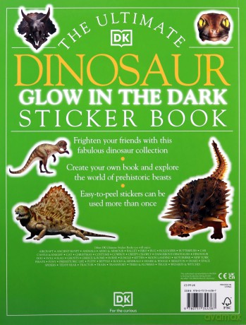 The Ultimate Dinosaur Glow in the Dark Sticker Book (Ultimate Stickers) [KSIĄŻKA]