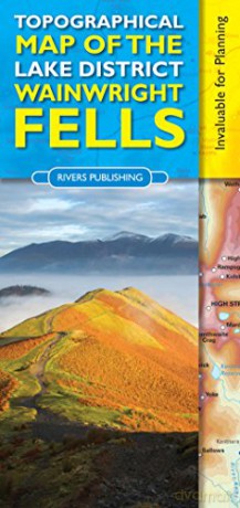 Topographical Map of the Lake District Wainwright Fells - Peter Knowles [KSIĄŻKA]