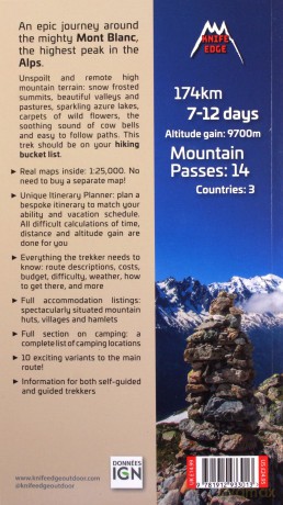 Tour du Mont Blanc: Real IGN Maps 1:25,000 - no need to buy separate maps (The Great Treks of the Alps) - Andrew McCluggage [KSIĄŻKA]