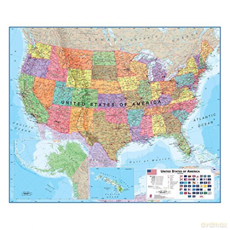 USA pol. flat lam. mi Scale: 1/4,25M [KSIĄŻKA]