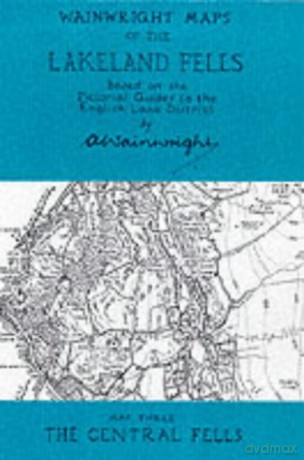 Wainwright Maps of the Lakeland Fells: The Central Fells Map 3 - Alfred Wainwright [KSIĄŻKA]