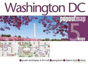 Washington DC PopOut Map [KSIĄŻKA]