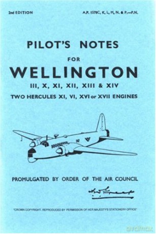 Wellington Pilots Notes - Air Ministry [KSIĄŻKA]