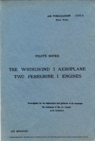 Whirlwind 1 Pilots Notes - Air Ministry [KSIĄŻKA]
