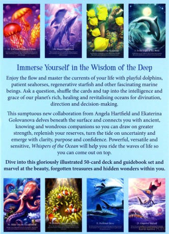 Whispers of the Ocean Oracle Cards: 50 full col cards and 124-page guidebook - Angela Hartfield [KSIĄŻKA]