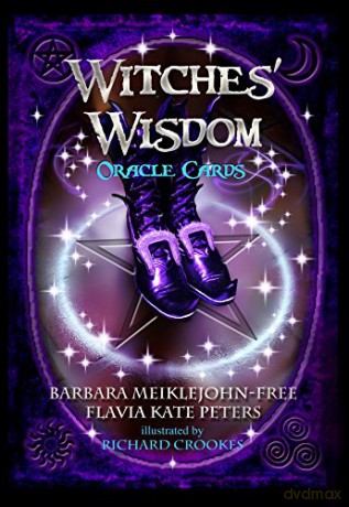Witches Wisdom Oracle Cards 16cm Purple - Barbara Meiklejohn-Free [KSIĄŻKA]