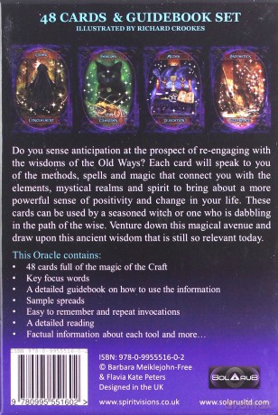 Witches Wisdom Oracle Cards 16cm Purple - Barbara Meiklejohn-Free [KSIĄŻKA]