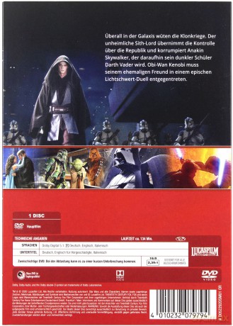 Star Wars: Episode III - Revenge of the Sith (Gwiezdne wojny: Część III - Zemsta Sithów) [DVD]