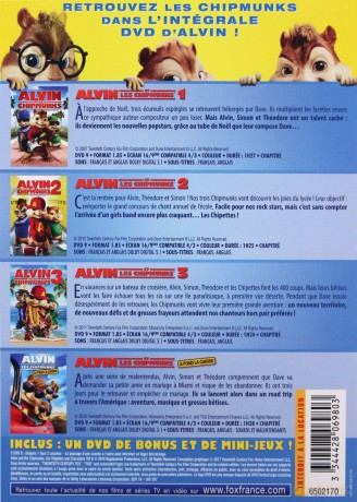 Alvin and the Chipmunks 1-4 (Alvin i wiewiórki 1-4) [BOX] [4DVD]