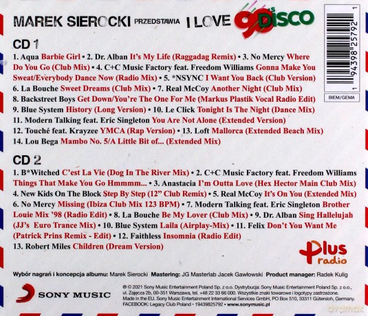 Marek Sierocki Przedstawia: I Love 90's Disco [2CD]
