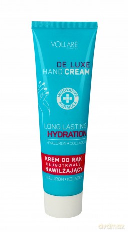 Vollare De Luxe Długotrwale nawilżający krem do rąk - hialuron i kolagen 100 ml