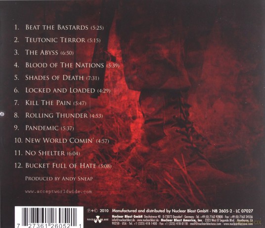 Accept: Blood Of The Nations [CD]