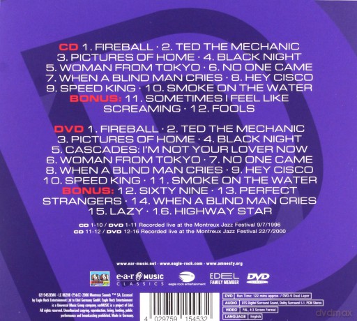 Deep Purple: Live At Montreux 1996 2000 (digipack) [CD]+[DVD]