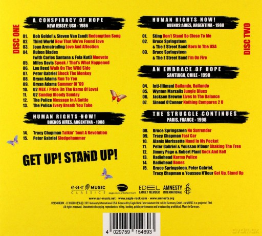Get Up Stand Up Highlights From The Human Rights Concerts 1986-1998 (digipack) [2CD]