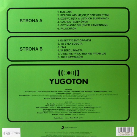 Yugoton: Yugoton (Yellow) [Winyl]