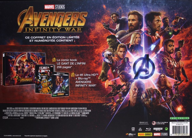 Avengers: Infinity War (Avengers: Wojna bez granic) [Blu-Ray 4K]+[Blu-Ray]+[KOMIKS]