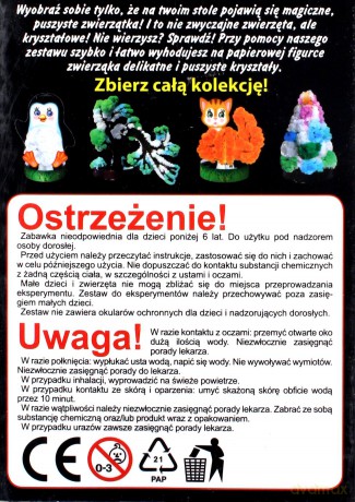 Rosnące kryształy. Łabędź