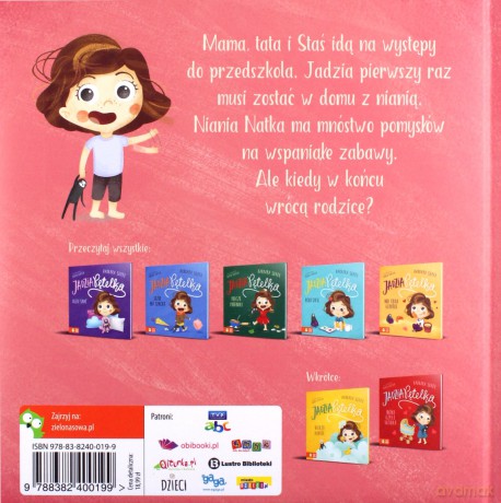 Jadzia Pętelka zostaje z nianią - Barbara Supeł [KSIĄŻKA]