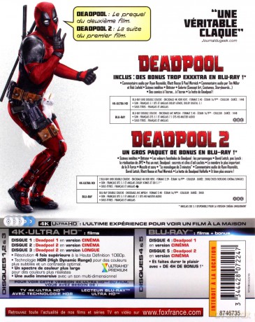 Deadpool 1-2 [2xBlu-Ray 4K]+[2xBlu-Ray]