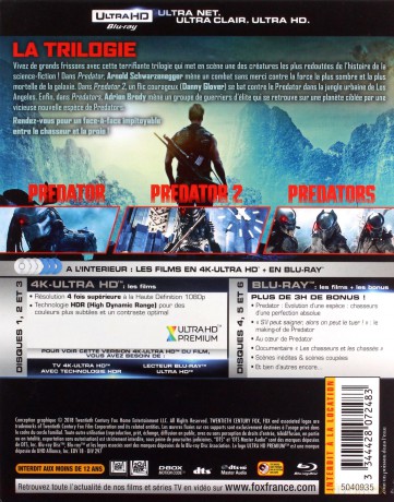 Predator 1-3 [BOX] [3xBlu-Ray 4K]+[3xBlu-Ray]