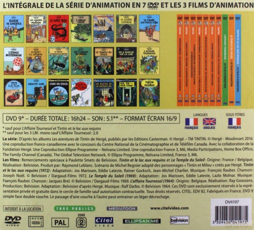The Adventures of Tintin (Przygody Tintina) [BOX] [10DVD]