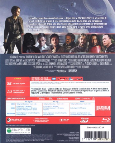 Rogue One (Łotr 1. Gwiezdne wojny - historie) (Disney) [2xBlu-Ray 3D]+[Blu-Ray]