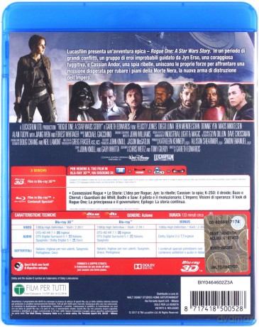 Rogue One (Łotr 1. Gwiezdne wojny - historie) (Disney) [2xBlu-Ray 3D]+[Blu-Ray]