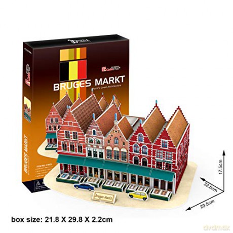 3D Rynek w Brugii 20182 [PUZZLE]