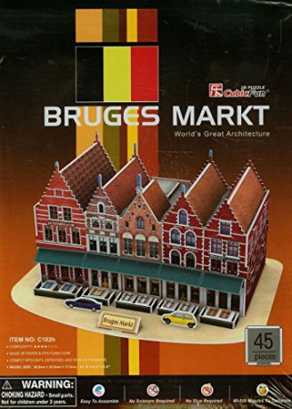 3D Rynek w Brugii 20182 [PUZZLE]